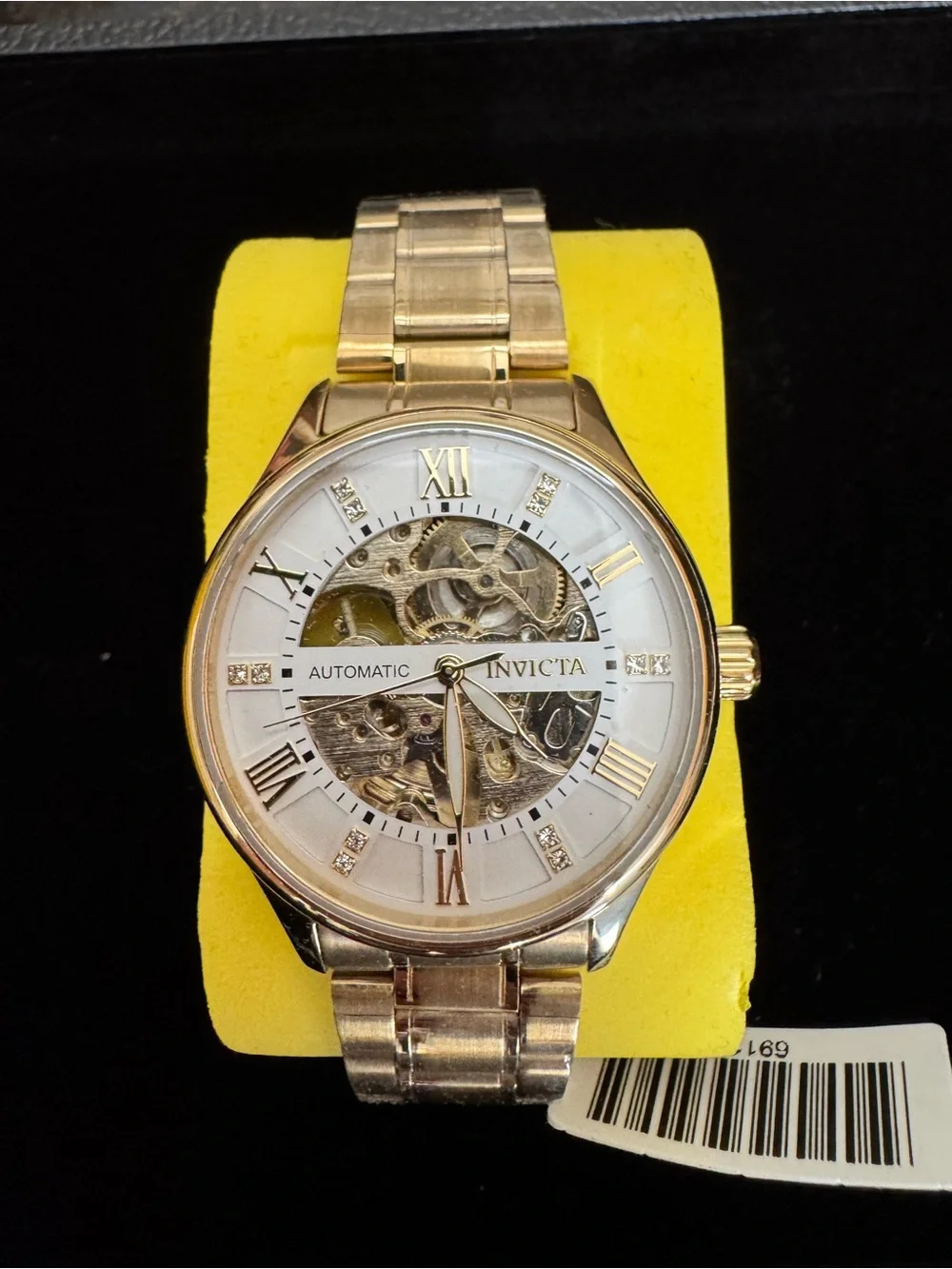 [NIB] Invicta Objet D'Art 69115 - 40mm Gold Automatic Skeleton Watch